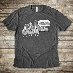 Funny Science Flask Shirt for Men, Chemistry Lab Graphic Tee, Nerdy Gift for Him