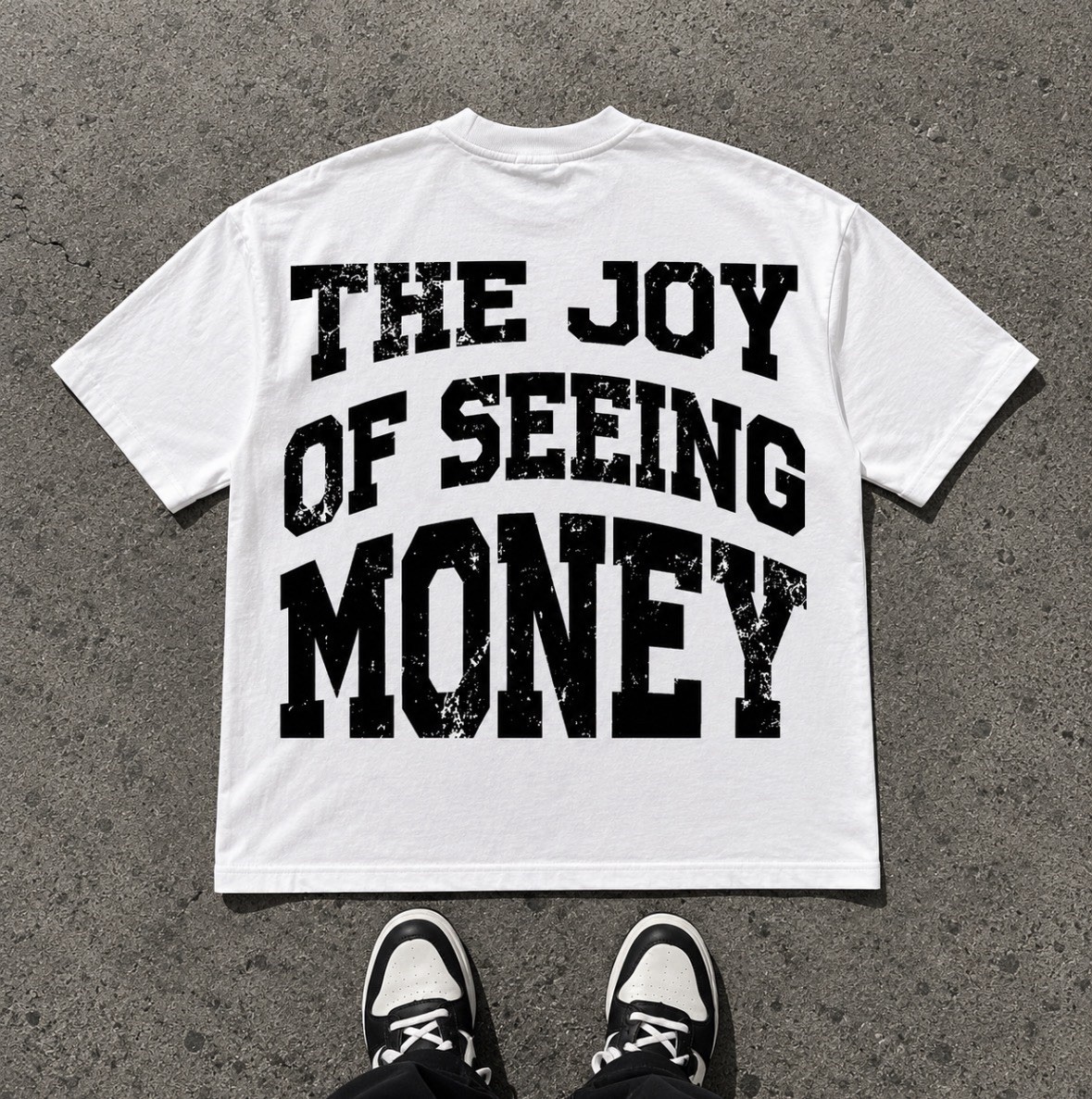 💸 Money Graphic Tee Y2K Streetwear Oversized White T Shirt gallery