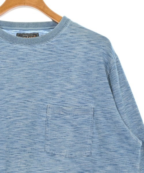 BEAMS PLUS T-shirts/Cut & Sewns BluexWhite(Border) XL 2200689662041 gallery
