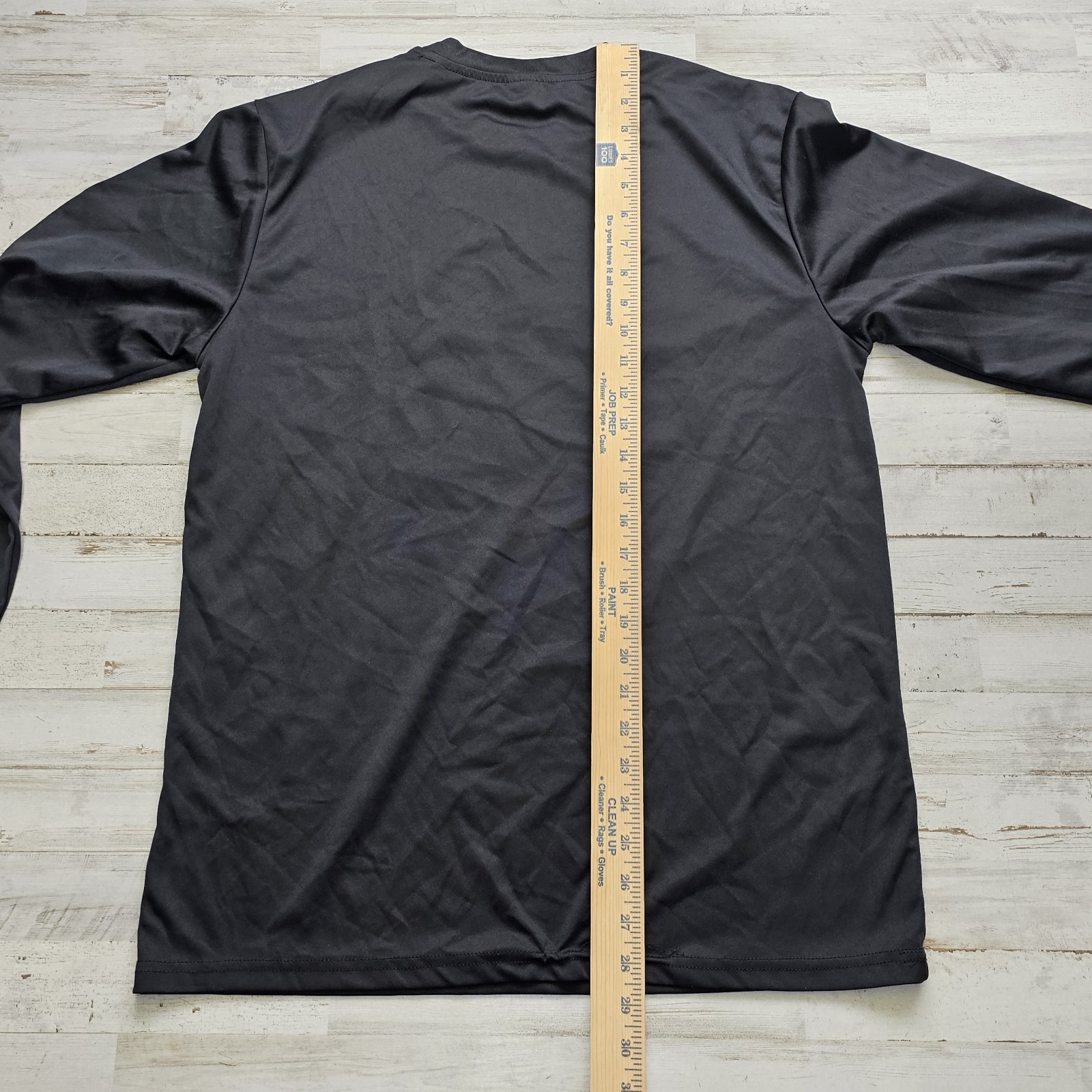 Retro Land of the Free Home of the Brave Long Sleeve Shirt Wicking Sz L Black gallery