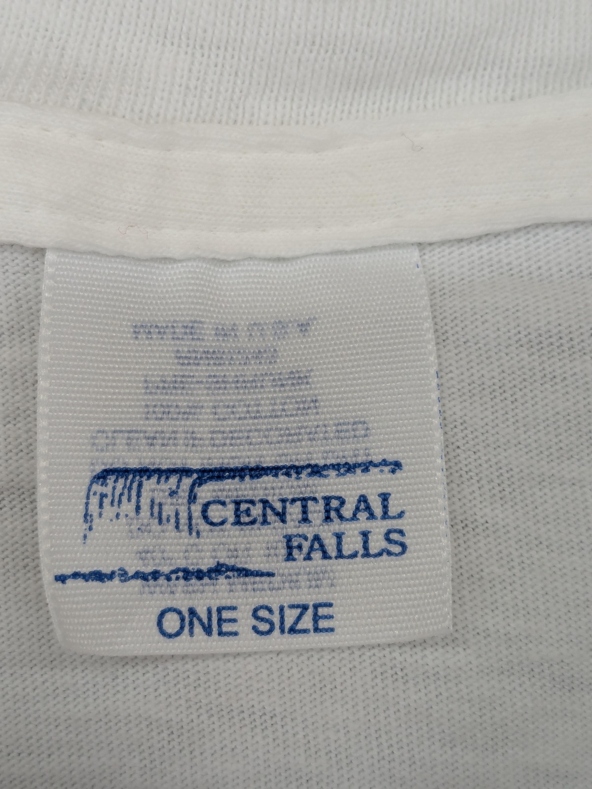 Vintage Central Falls Shirt Mens One Size White Beaded Moccasins Graphic USA 90s gallery