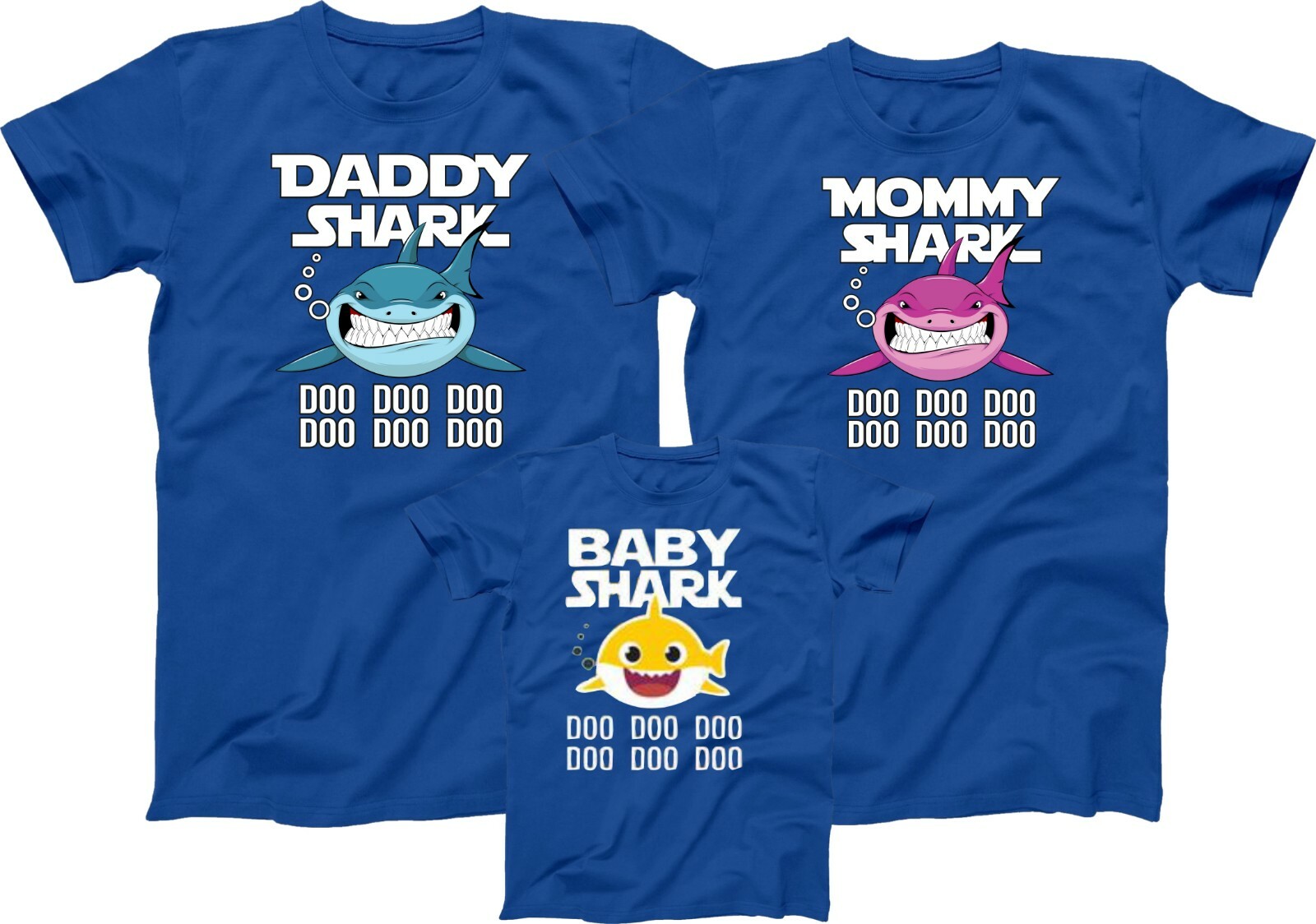 Baby Shark Mommy Shark Daddy Shark TSHIRT Family Member Tee Shirt gallery