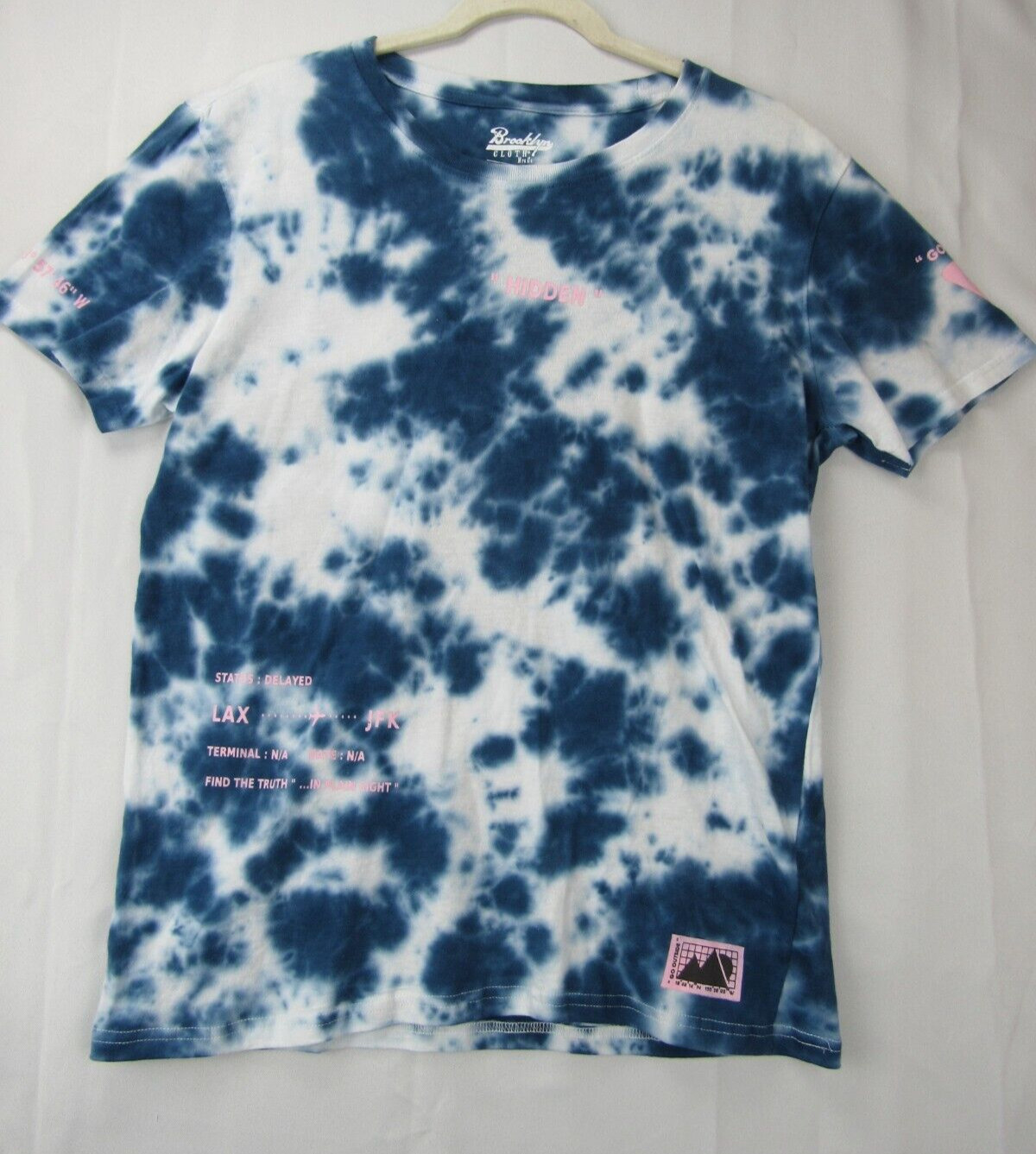 Brooklyn Cloth Tie Dye Men M T-Shirt No Where to Go Psychedelia Trippy Hippie S* gallery