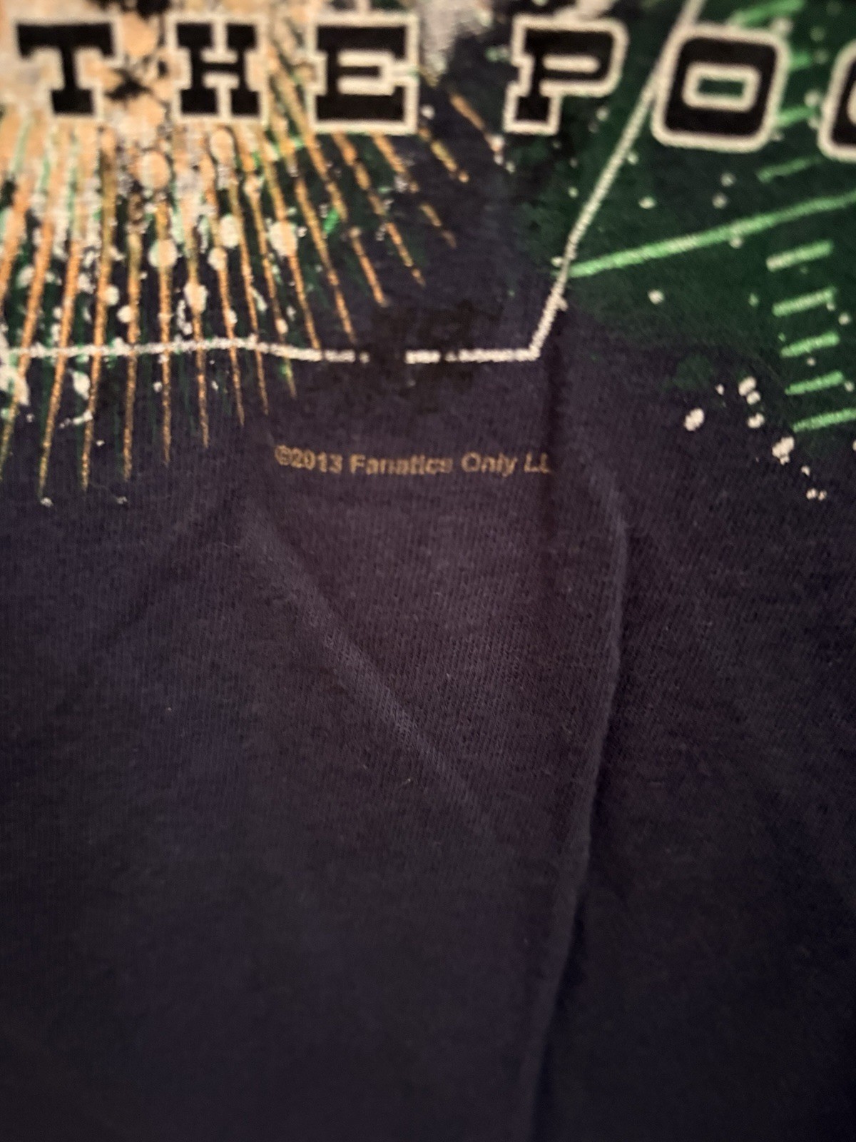 Port & Company Tony Romo NFL Graphic Tee Navy Cotton Crew Neck Short Sleeve L gallery
