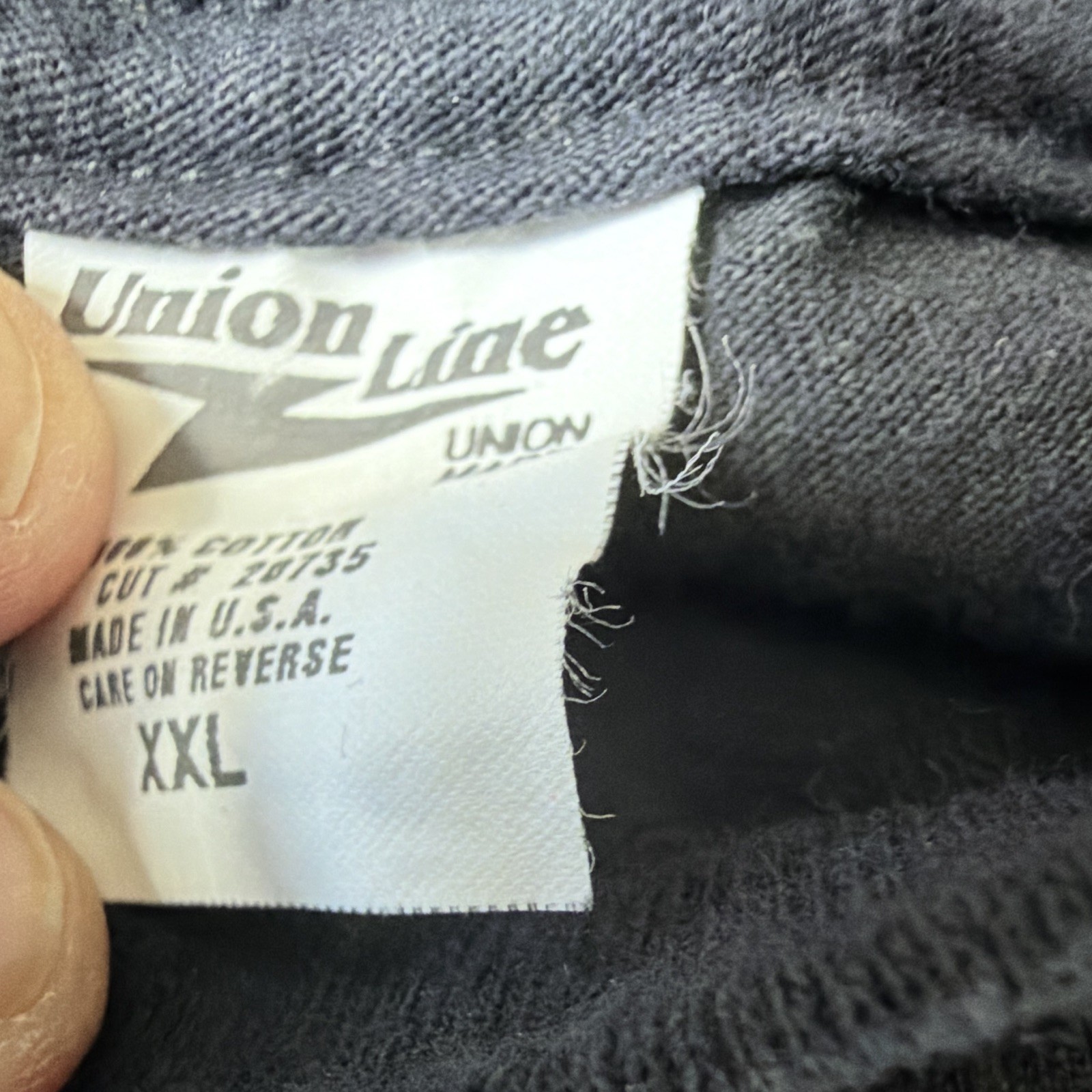 Union Line UA Local 333 Plumbers Pipefitters Skull Pocket Tee Black XXL gallery