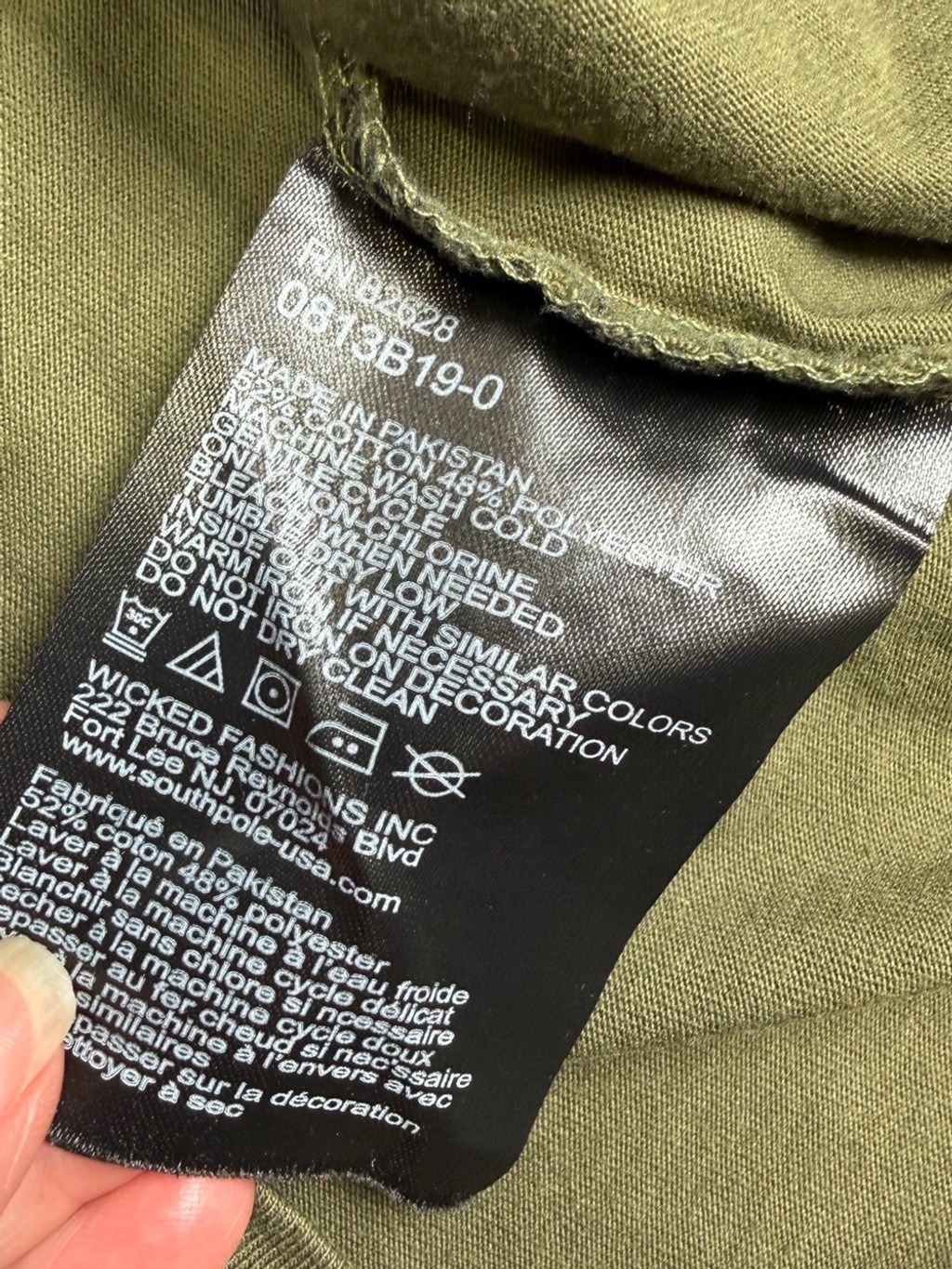 Southpole Olive Green Legend Bear Graphic Logo Tee XL gallery