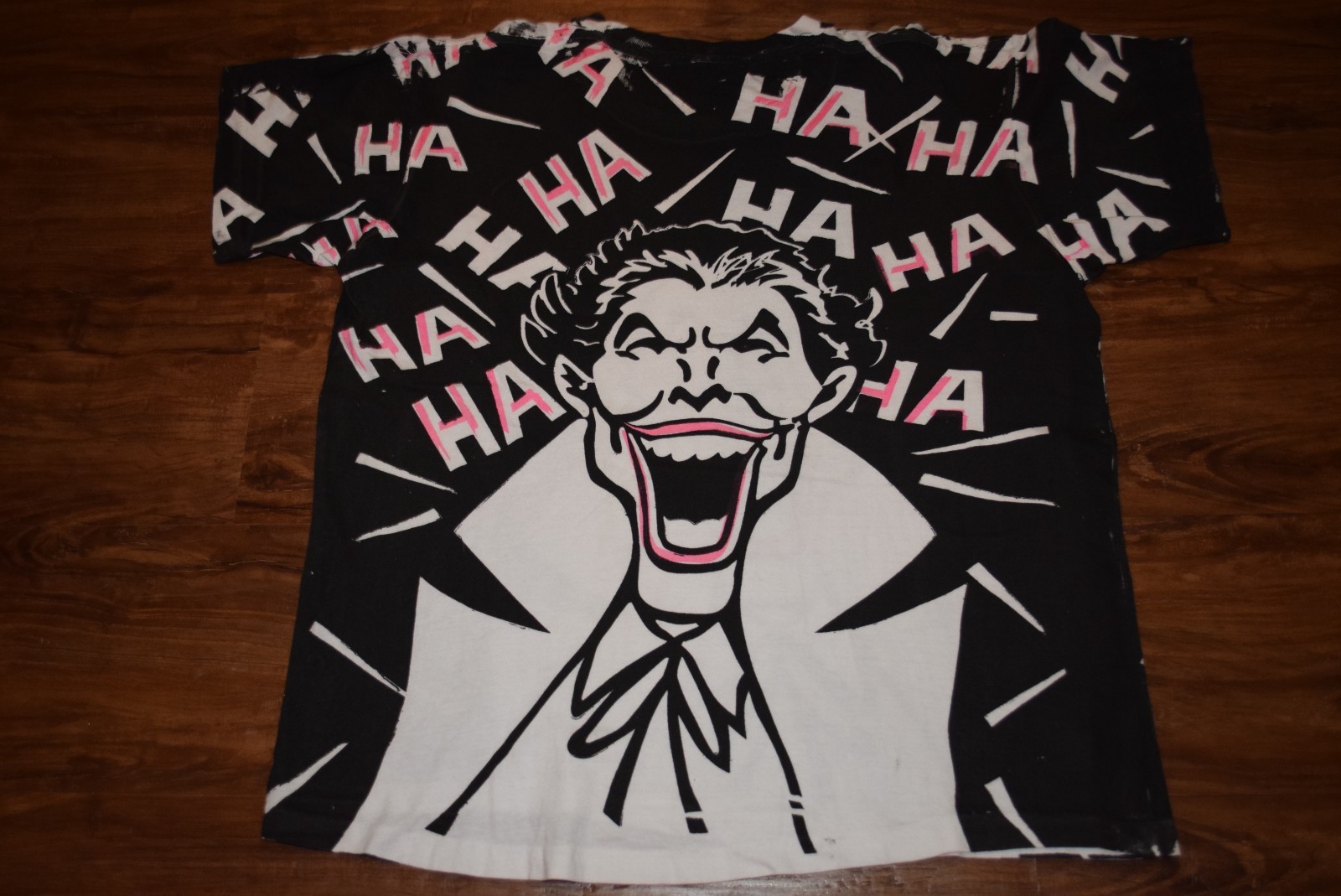 Joker All Over Print vtg Batman Single Stitch t shirt AOP XL Short Boxy L/XL Lg gallery