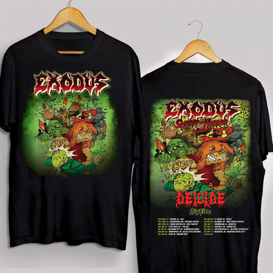 NEW Exodus Spring 2025 US Tour Band Gift For Fans to 5XL 2-sides T-shirt GC3633 gallery
