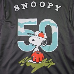 Peanuts® Snoopy Baseball Jersey shirt Mens Large Black Charlie Brown Button NWT