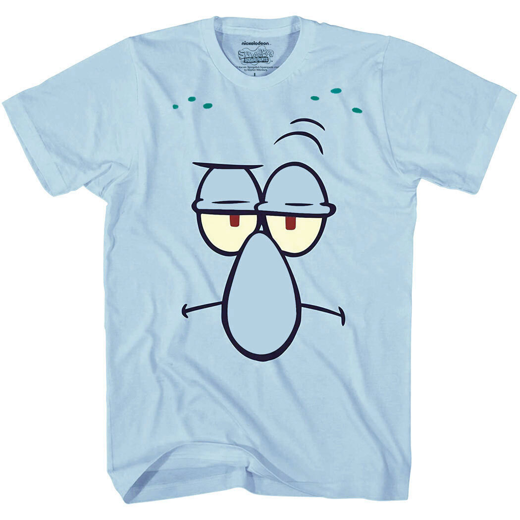 Official SpongeBob Squarepants Squidward Face T-Shirt gallery