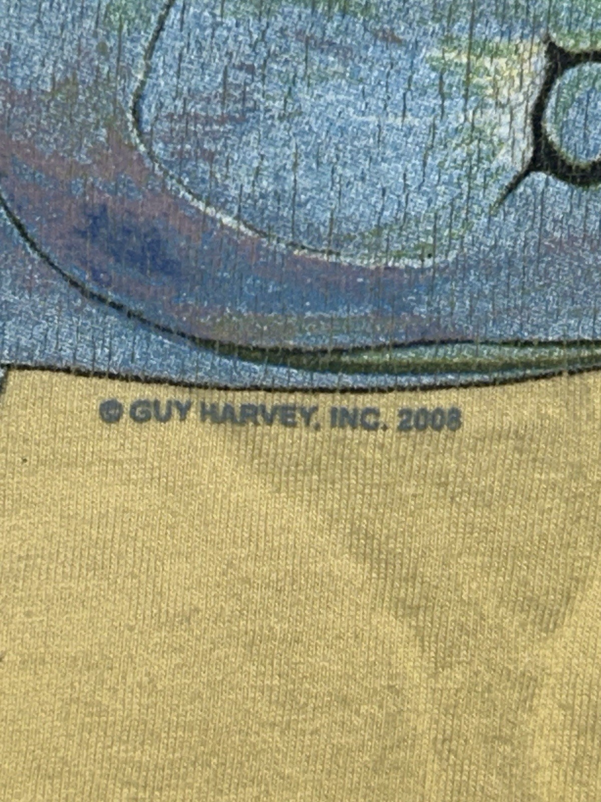 2008 Guy Harvey Tuna Fish Pocket T Shirt XL Yellowfin Fishing Tee XL gallery