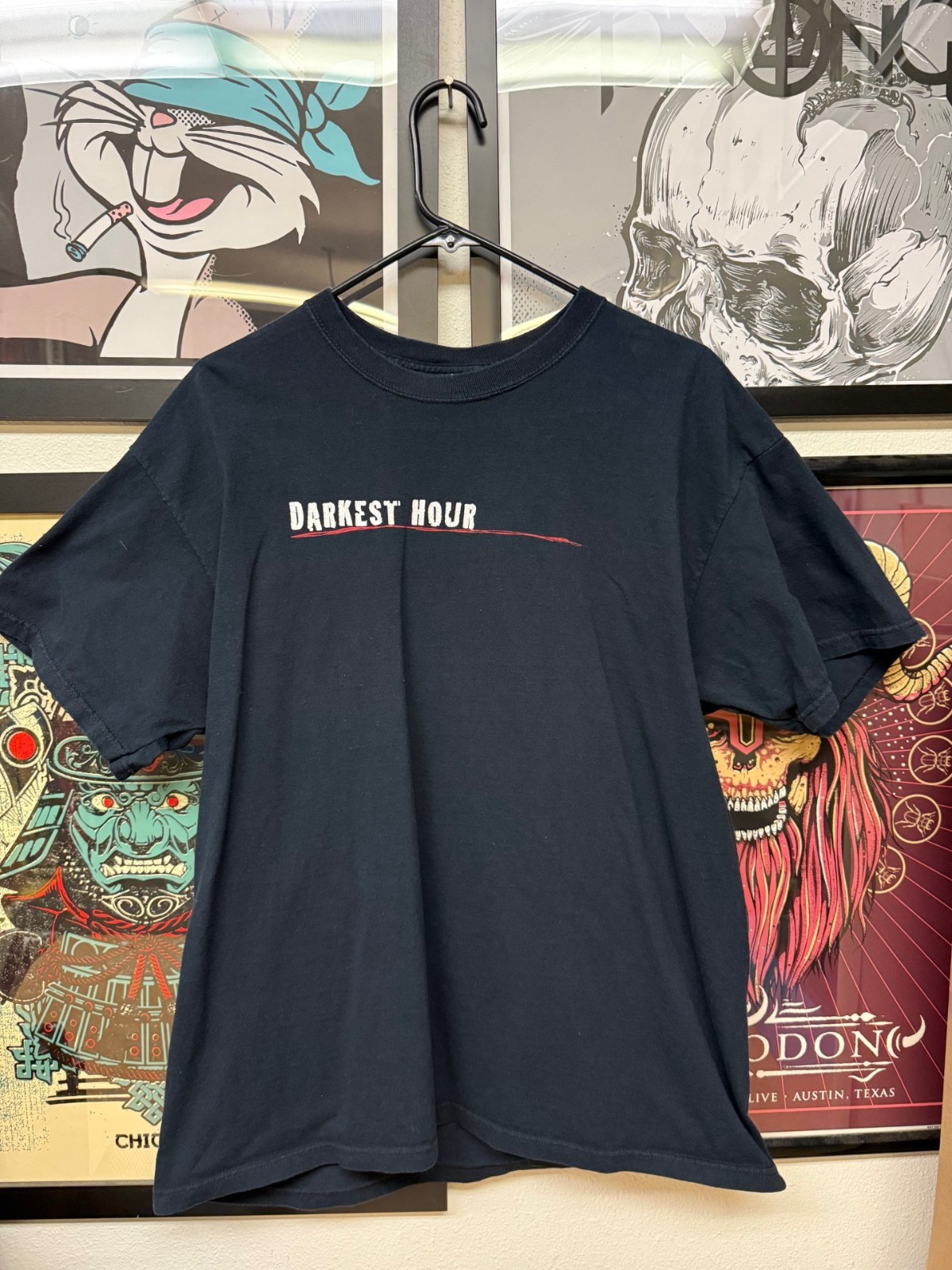 DARKEST HOUR “ONE NATION UNDER THE GUN” T-SHIRT SIZE XL OFFICIAL MERCHANDISE