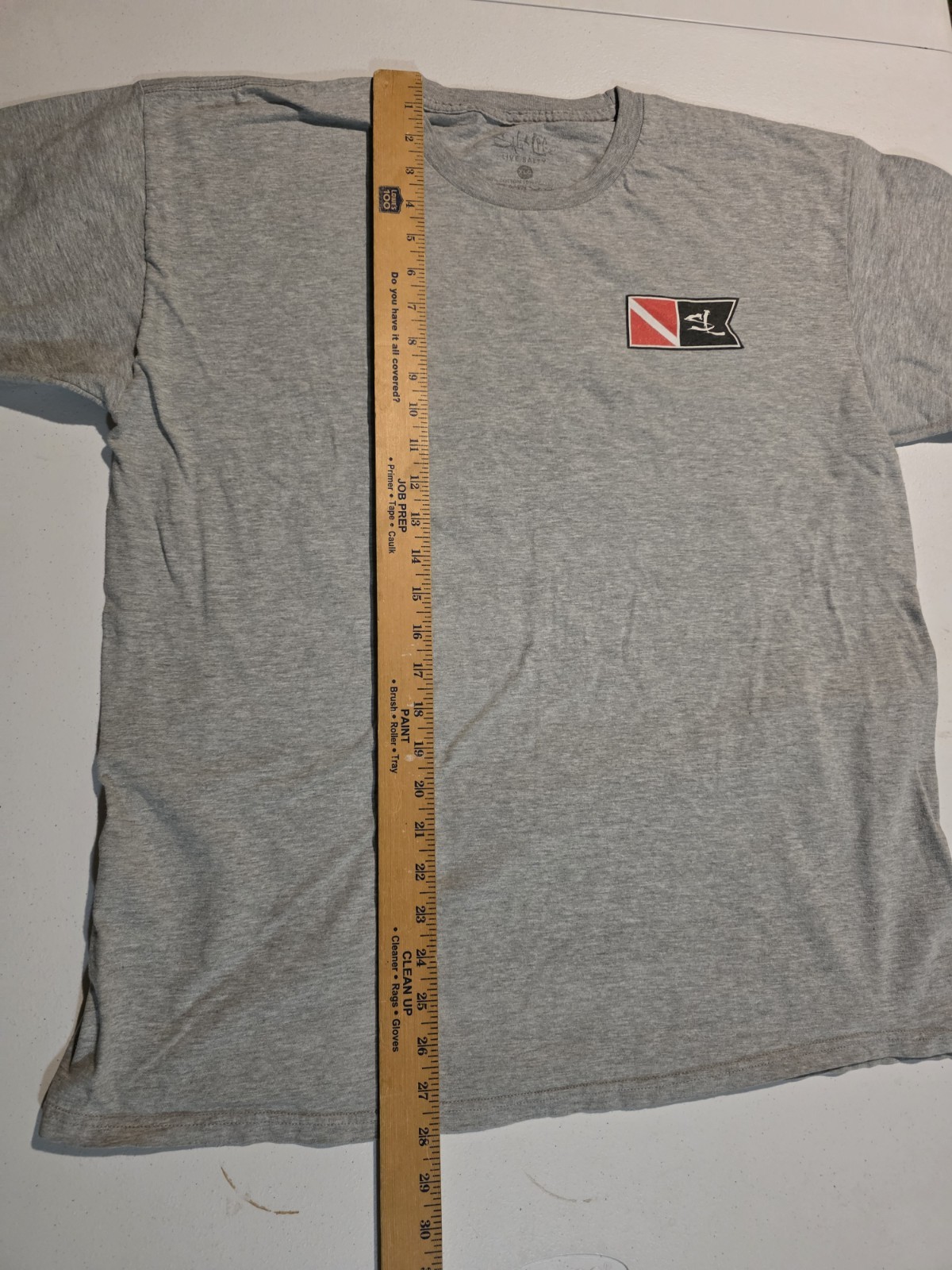Salt Life T-Shirt Men's Sz X-Large Snorkel Diving Flag 2-Sided gallery