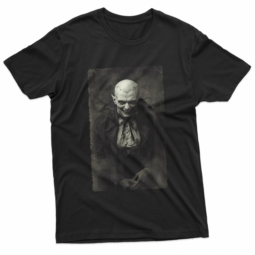 Funny Smiling Happy Victorian Gothic Vampire T-Shirt