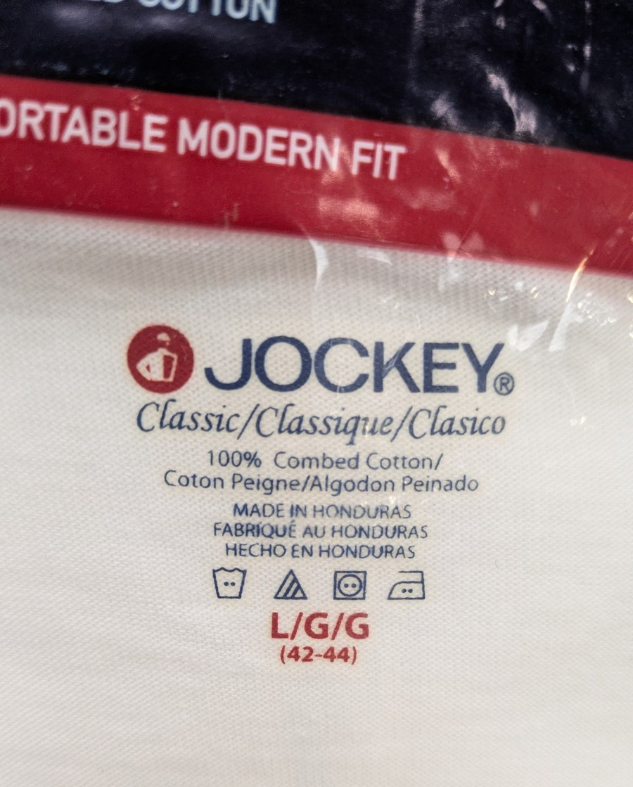 Jockey Classic Crew Neck T-Shirts 3-Pack 2003 Roomier Fit 100% Combed Cotton gallery