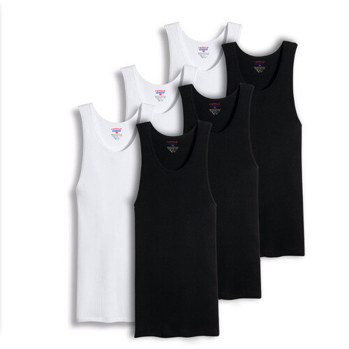 Mens 100% Big And Tall Cotton Tank Top Wife Beater A-Shirt Undershirt Ribbed