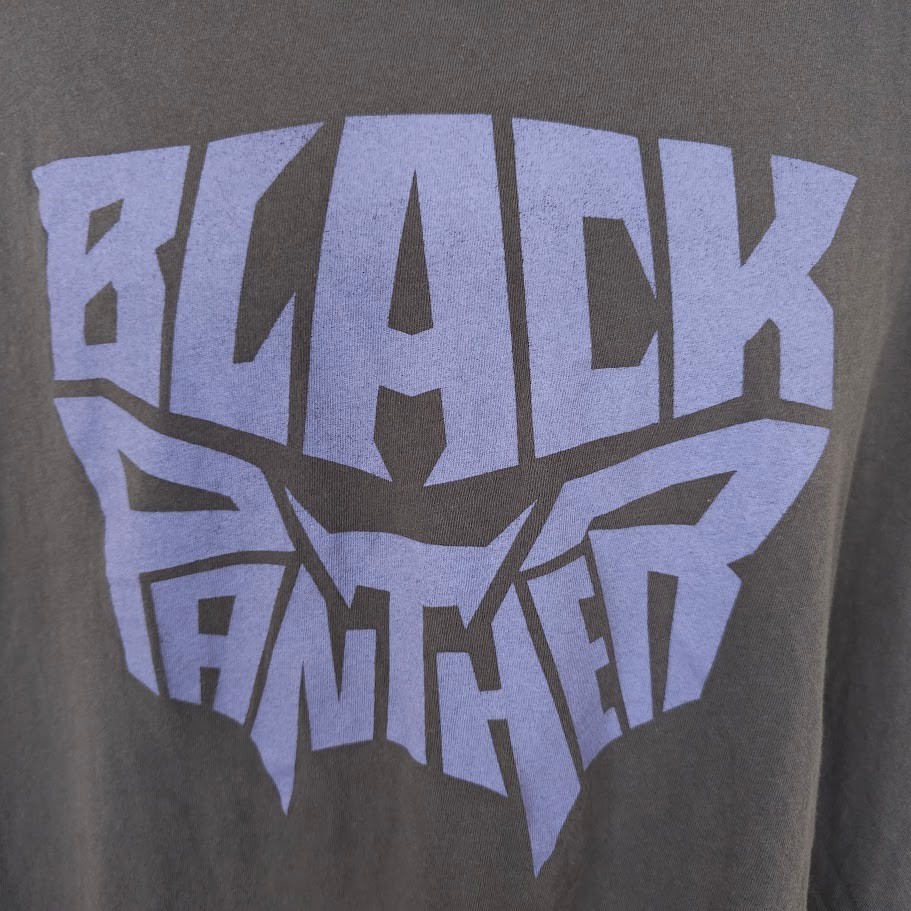 Black Panther T Shirt Mens Size XL Gray Marvel Comics Movie Promo gallery
