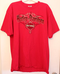 Harley-Davidson Timpanogos Lindon, Utah Red T Shirt 2X Graphics on Front/Back