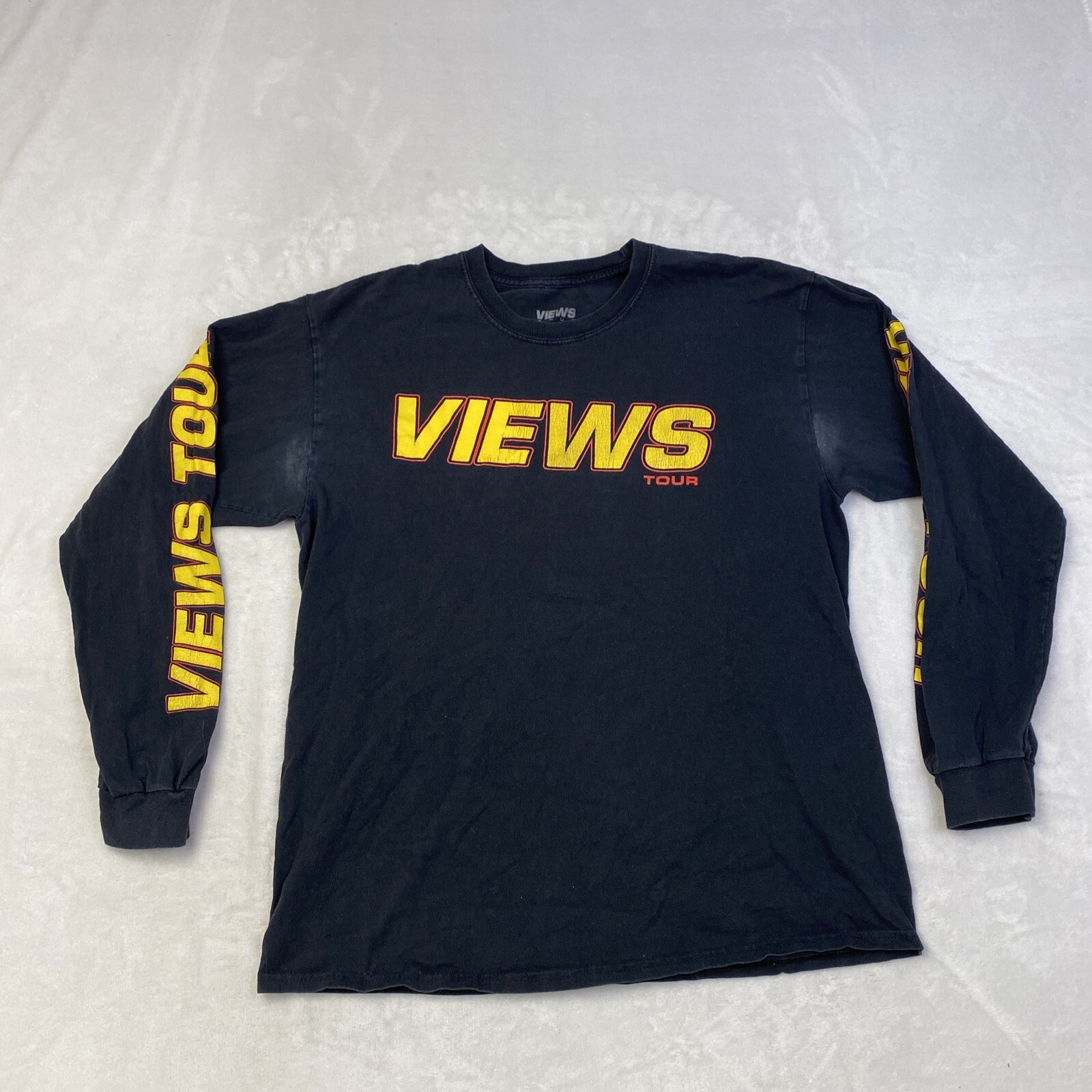 Drake 2016 Views Tour Shirt Long Sleeve Size Large Revenge Rap Tee Hip Hop