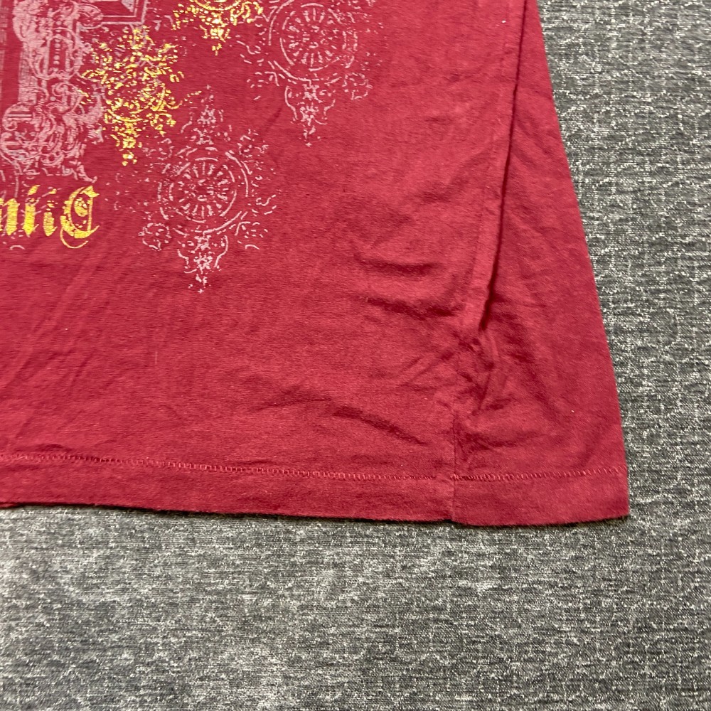 Dickies Authentic T Shirt Mens Large Burgundy Cotton Non Stretch Graphic Print gallery