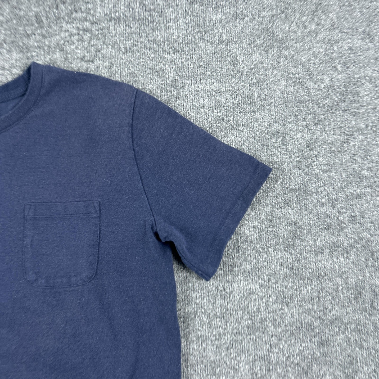 Taylor Stitch Shirt Mens 44 Blue Pocket Tee Recycled Cotton Blend Crewneck gallery
