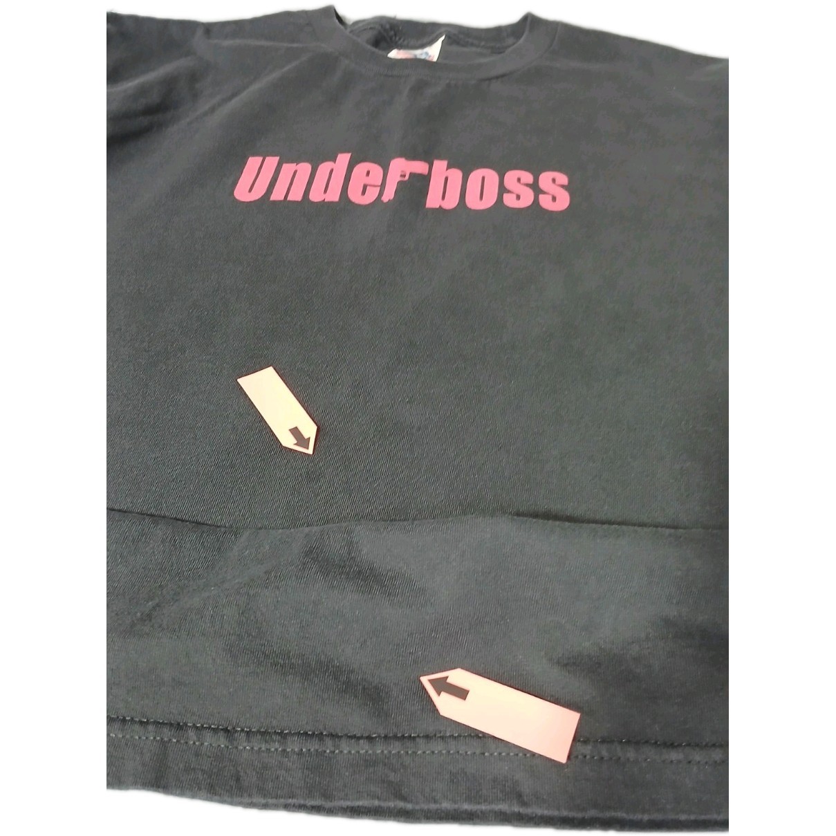 Vintage Y2K 2000 HBO Sopranos Promo Spellout 'Underboss' Size LG Graphic Shirt gallery