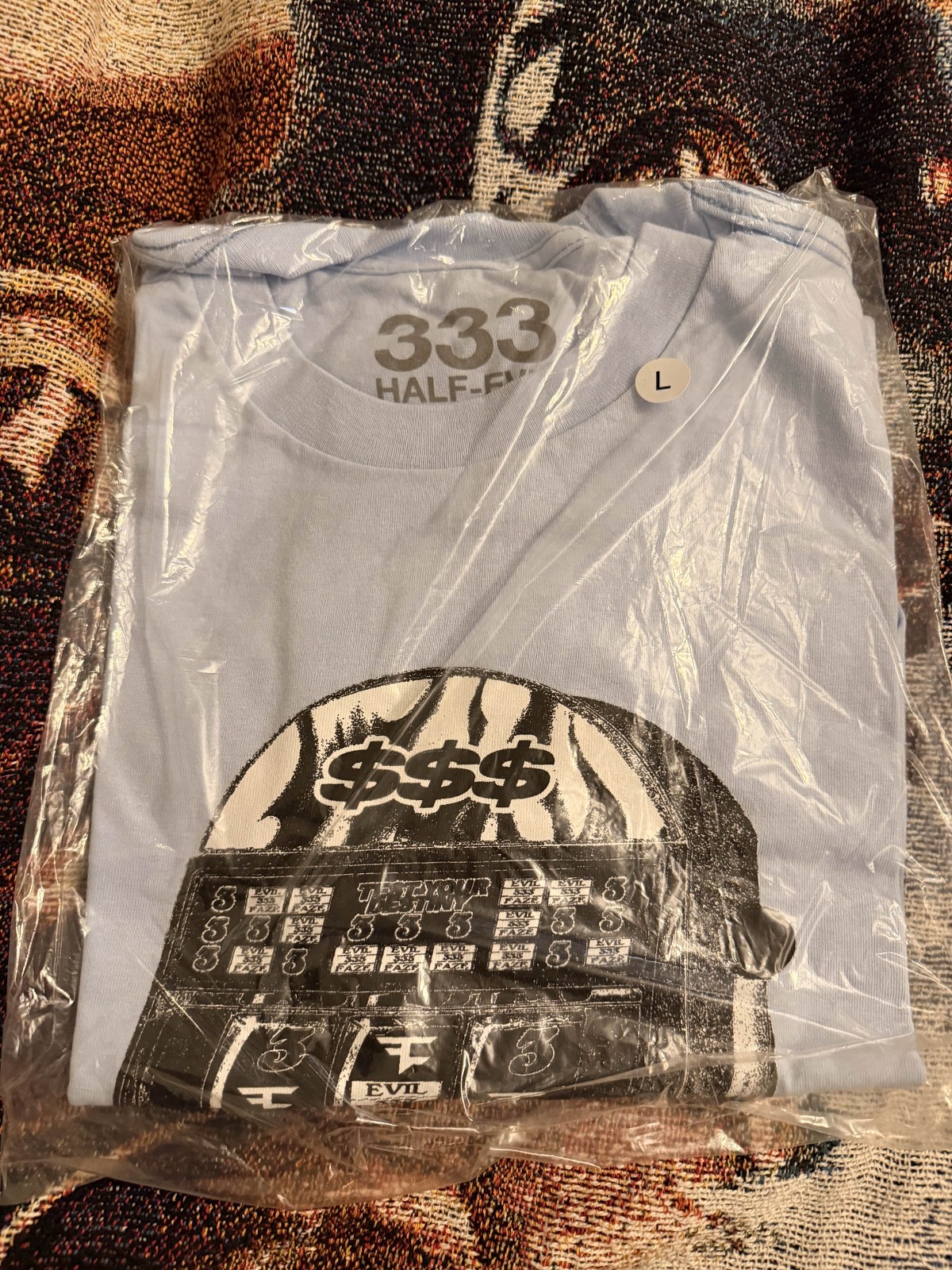 Half Evil 333 x Faze T Shirt Size Large SZ L Brand New Where Winners Can Lose It