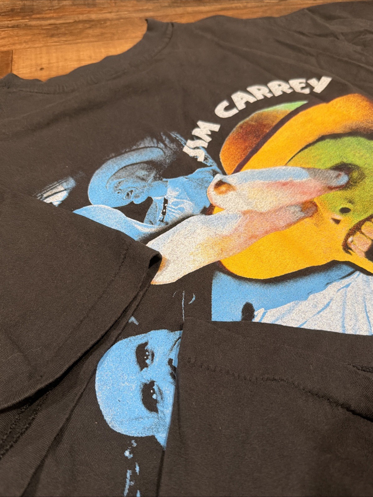 The Mask AOP T Shirt Jim Carrey Movie Modern Reprint AOP All Over Print Sz XL gallery