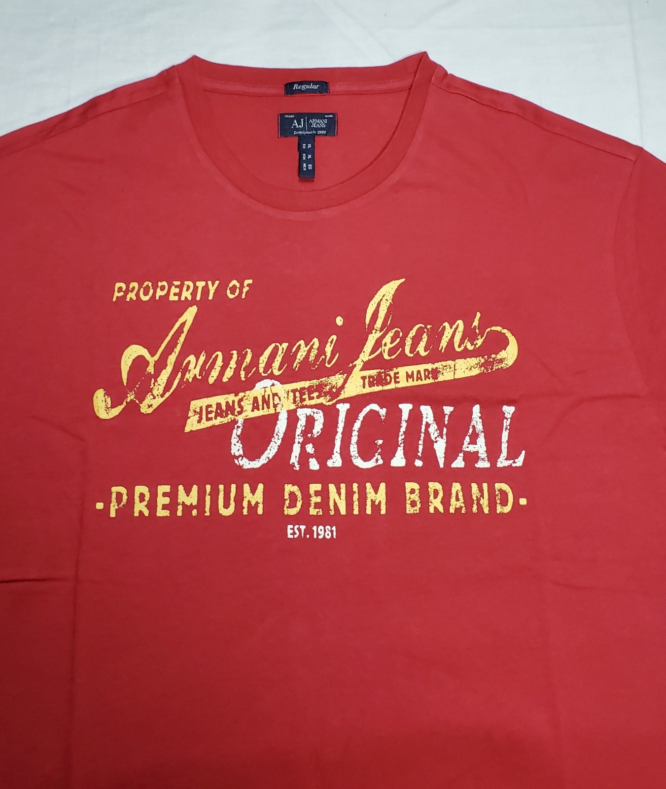 Armani Jeans T-Shirt Mens Size XL - Original Premium Denim Brand gallery