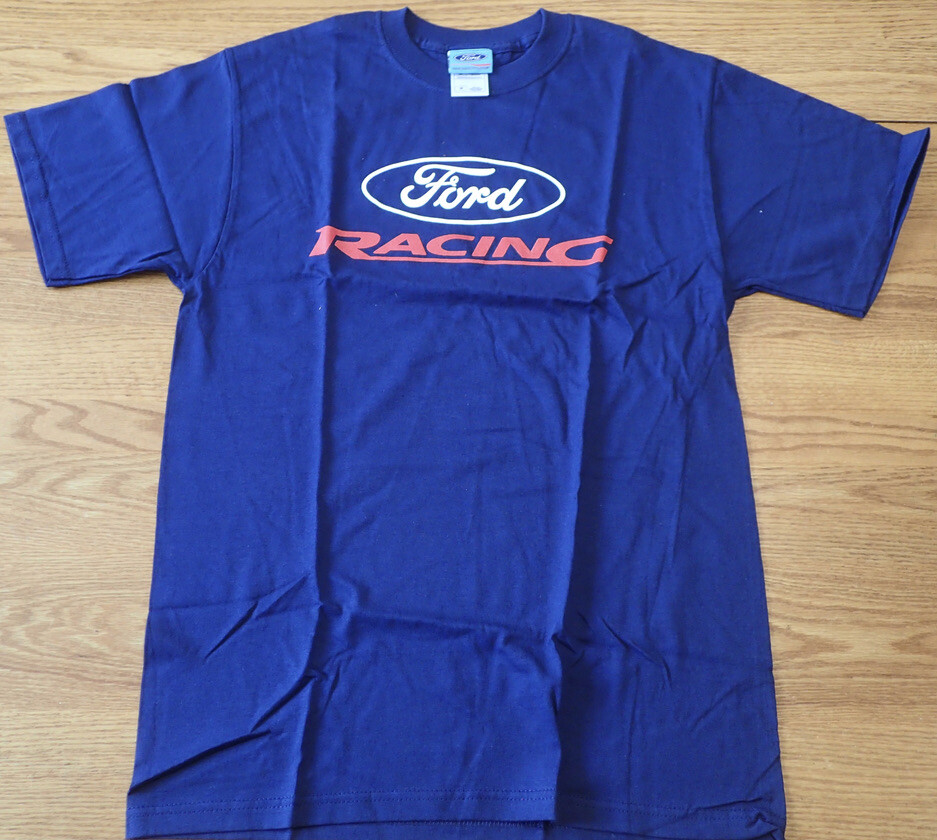 FORD COLLECTION Racing Graphics Logo Blue T-Shirt Size Medium NWT gallery