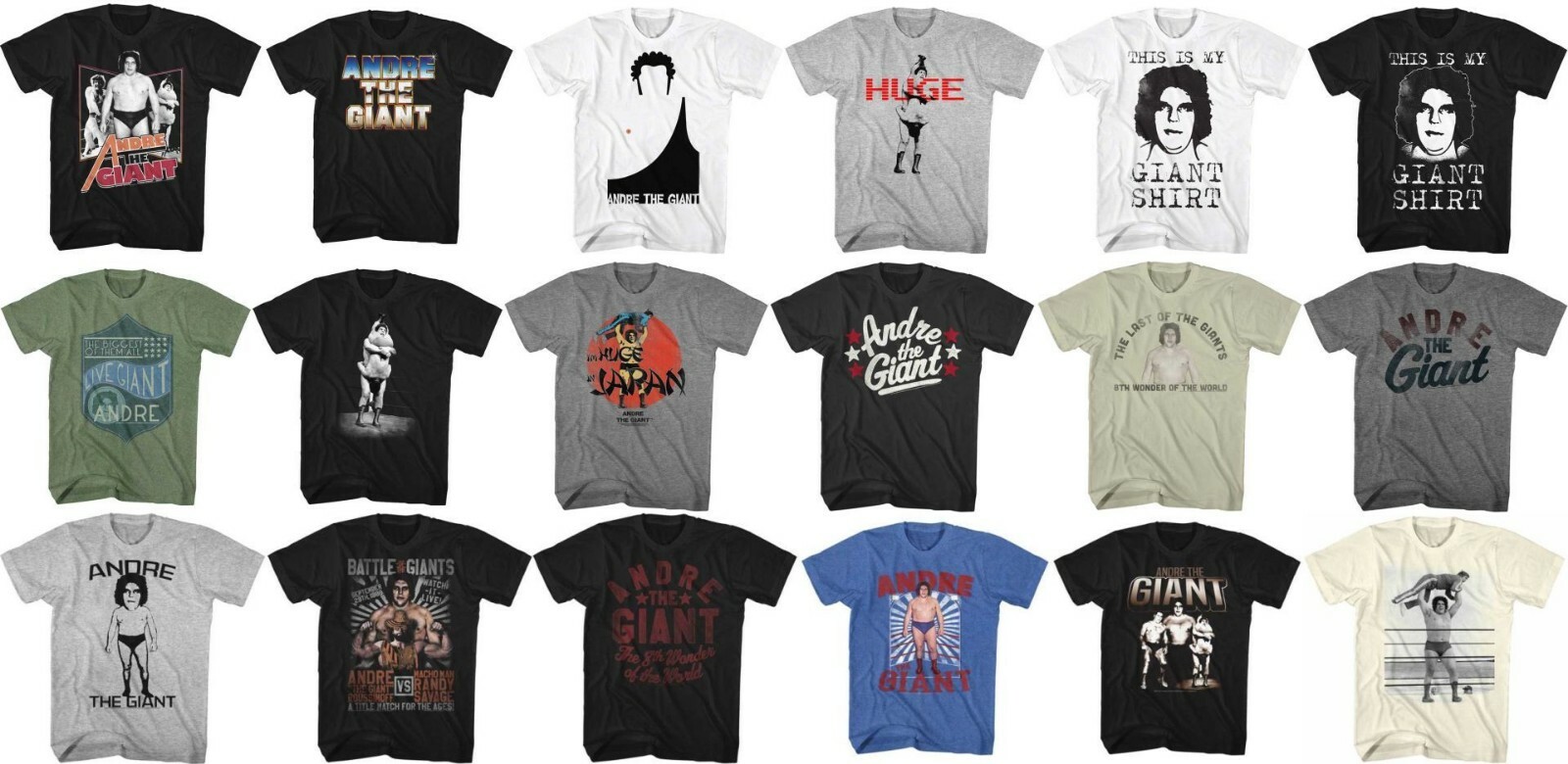 Pre-Sell Andre The Giant Wrestling Licensed Adult T-shirt gallery