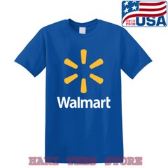 Walmart Store Men’s Royal Blue T-shirt Size S to 5XL