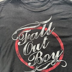 Fall Out Boy Patrick Stump Indie T Shirt Mens Small Concert Vintage y2k READ