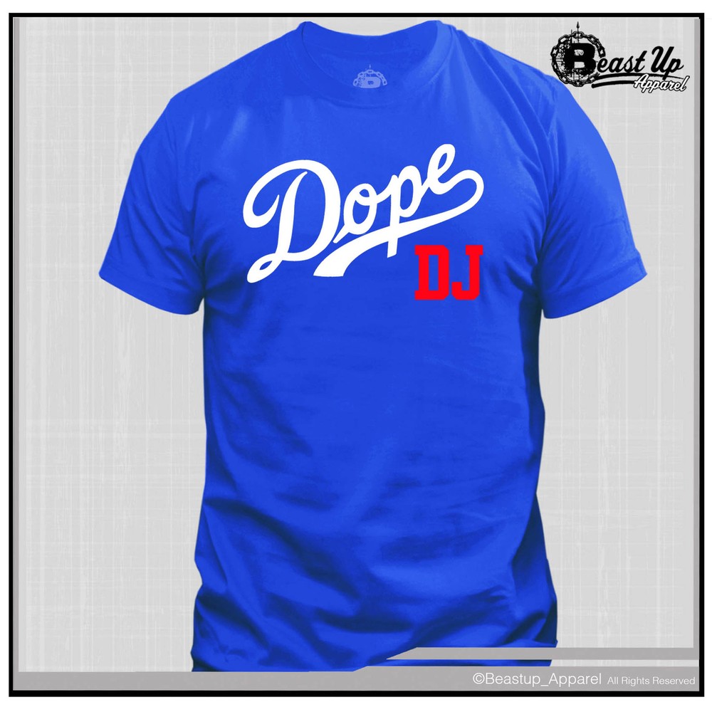 DJ SCRIPT LOGO T SHIRT CLASSIC HIP HOP DJ TECHNICS 1200 TURNTABLE LOS ANGELES