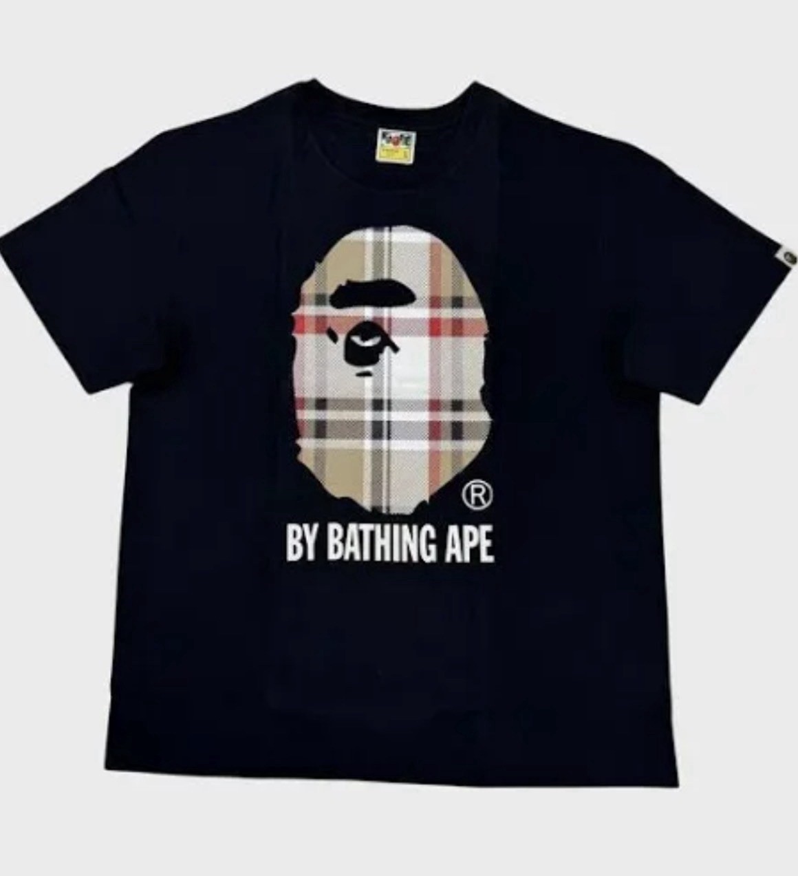 Bape Check by Bathing Ape Tee Black Size Small (new) gallery