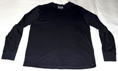 Faherty Men’s LS Sunwashed Regenerative Cotton Tee Shirt Dune Navy Size Large