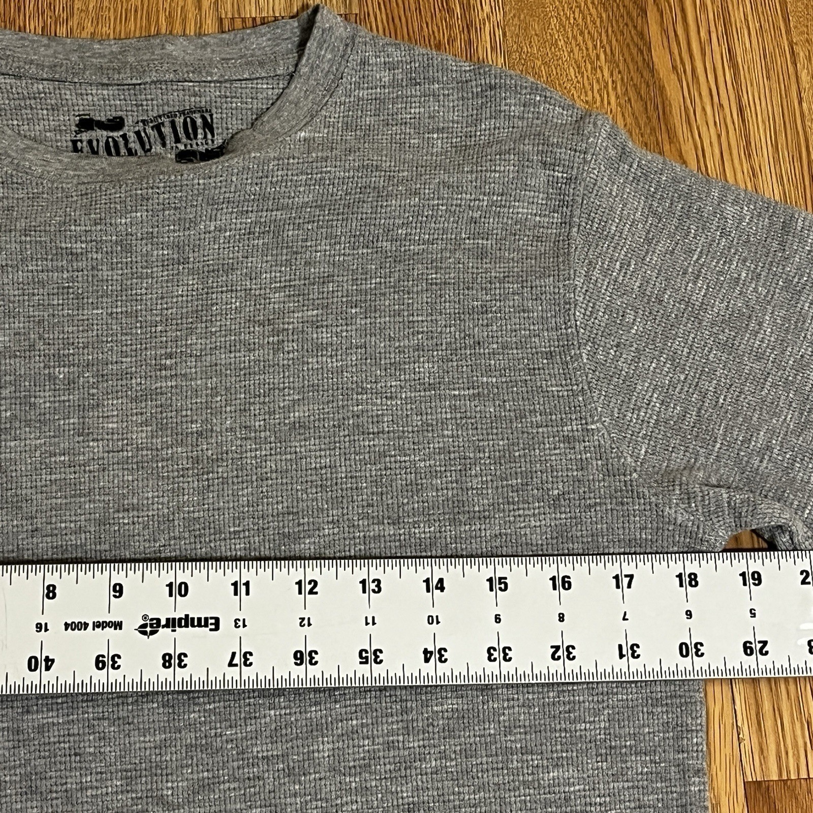 2 Pack Evolution In Design Waffle Knit Thermal Shirt M Brown Grey Minimalist gallery