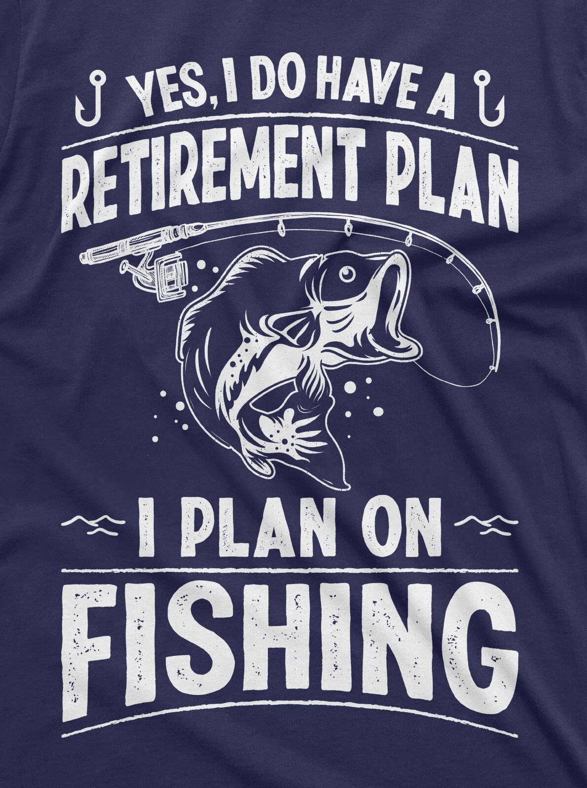 Retirement Plan Fishing T-shirt Mens Funny Retired Grandpa Dad Husband Tee Shirt gallery
