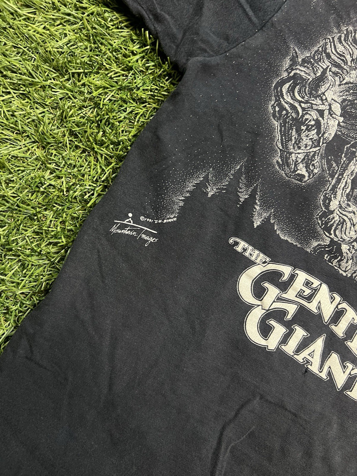 Clydesdale The Gentle Giant T-Shirt Men's M Single Stitch USA Vintage 90s gallery