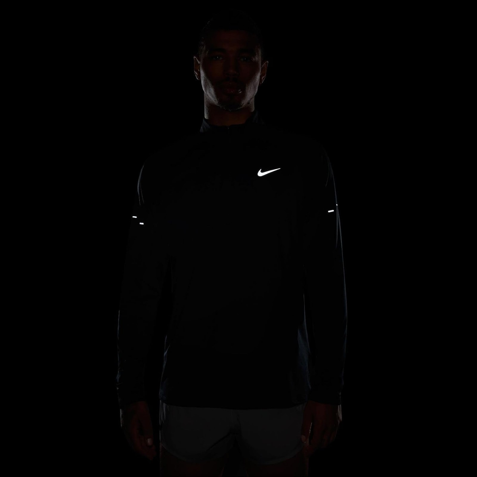 Nike Men's Stride Dri-FIT 1/4-Zip Running Top, Light Crimson/Reflective Silver - gallery