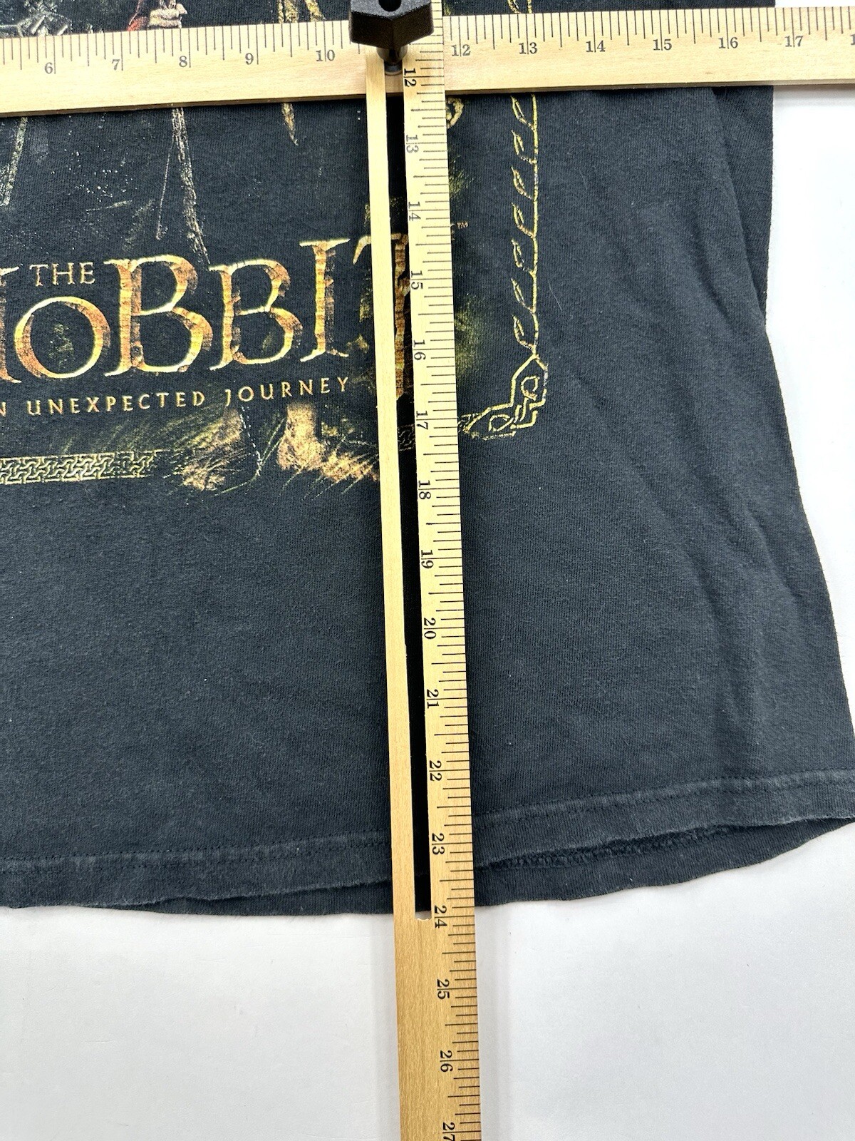 The Hobbit Movie Promo T Shirt An Unexpected Journey Sz Small Black LOTR Gandalf gallery