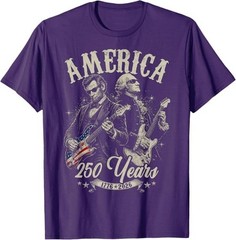 George Washington Lincoln Playing Guitar Abe Lincoln 250th T-Shirt
