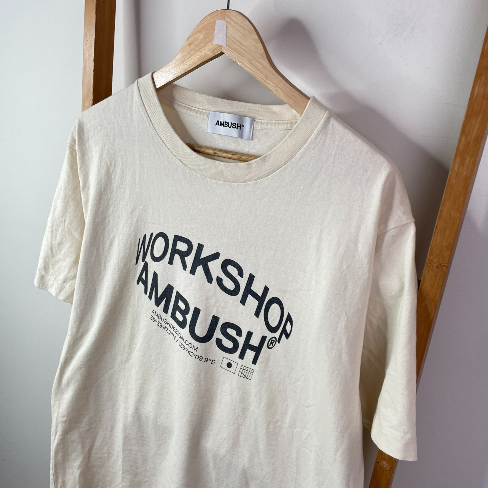 Ambush Shirt Mens Extra Large Yellow Logo Print Cotton Crew Neck Short Sleeve gallery