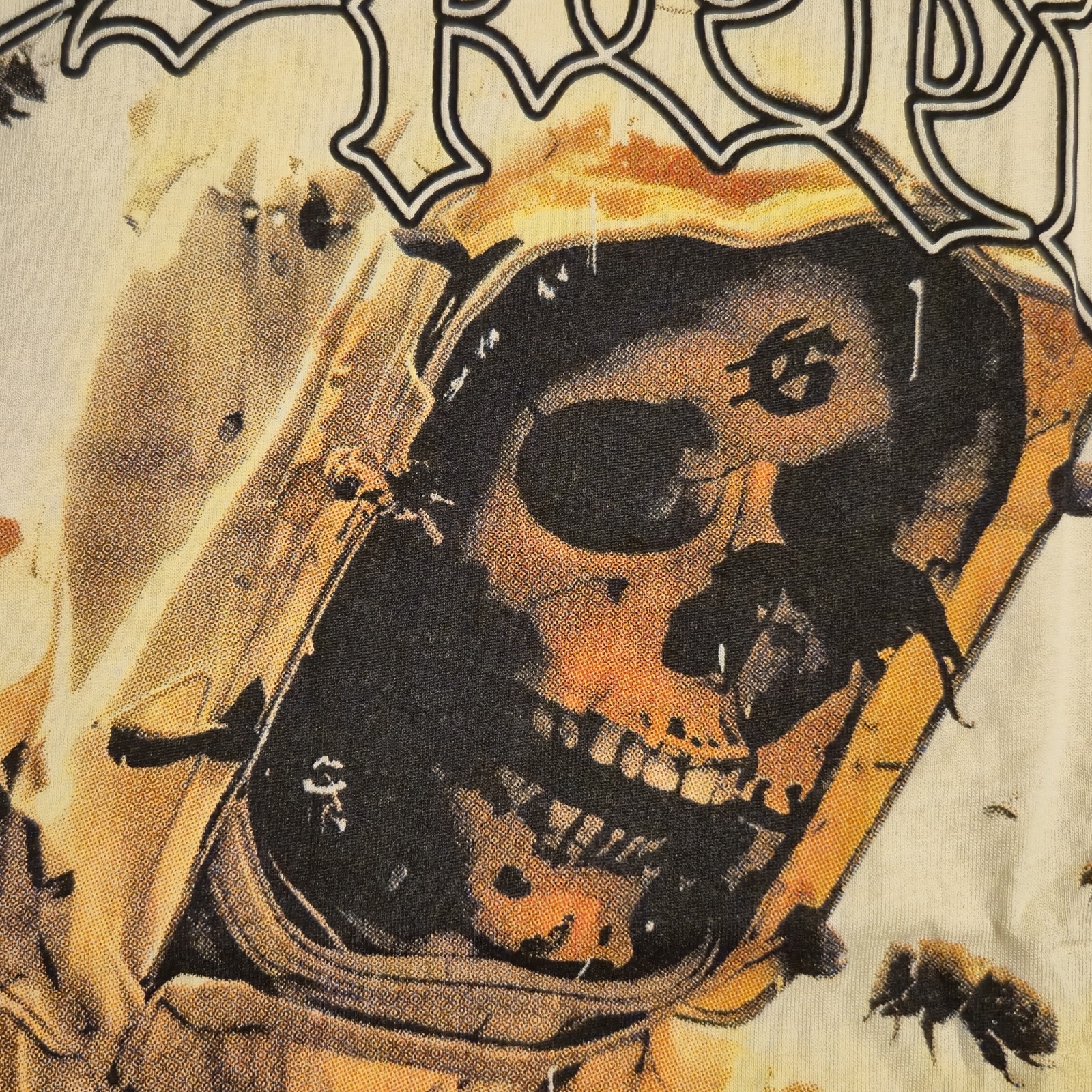 Godspeed Save The Bees | Cream | Skeleton Beekeeper Graphic T-Shirt NWT | Large gallery