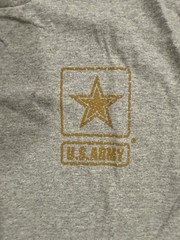 US Army Flag Logo Ash Gray Heather T-Shirt by MV Sport – Size XL – NWT