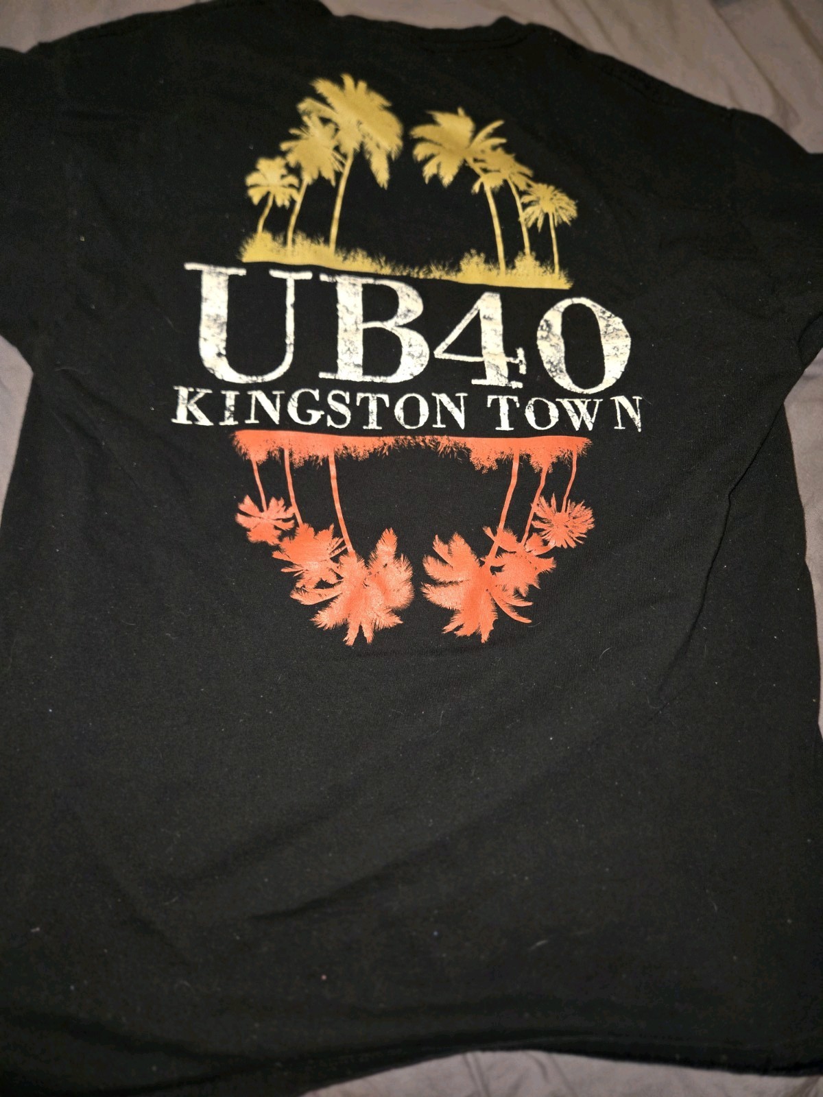 UB40 Kingston Town Men's Black Double-Sided Graphic T-Shirt Size L gallery