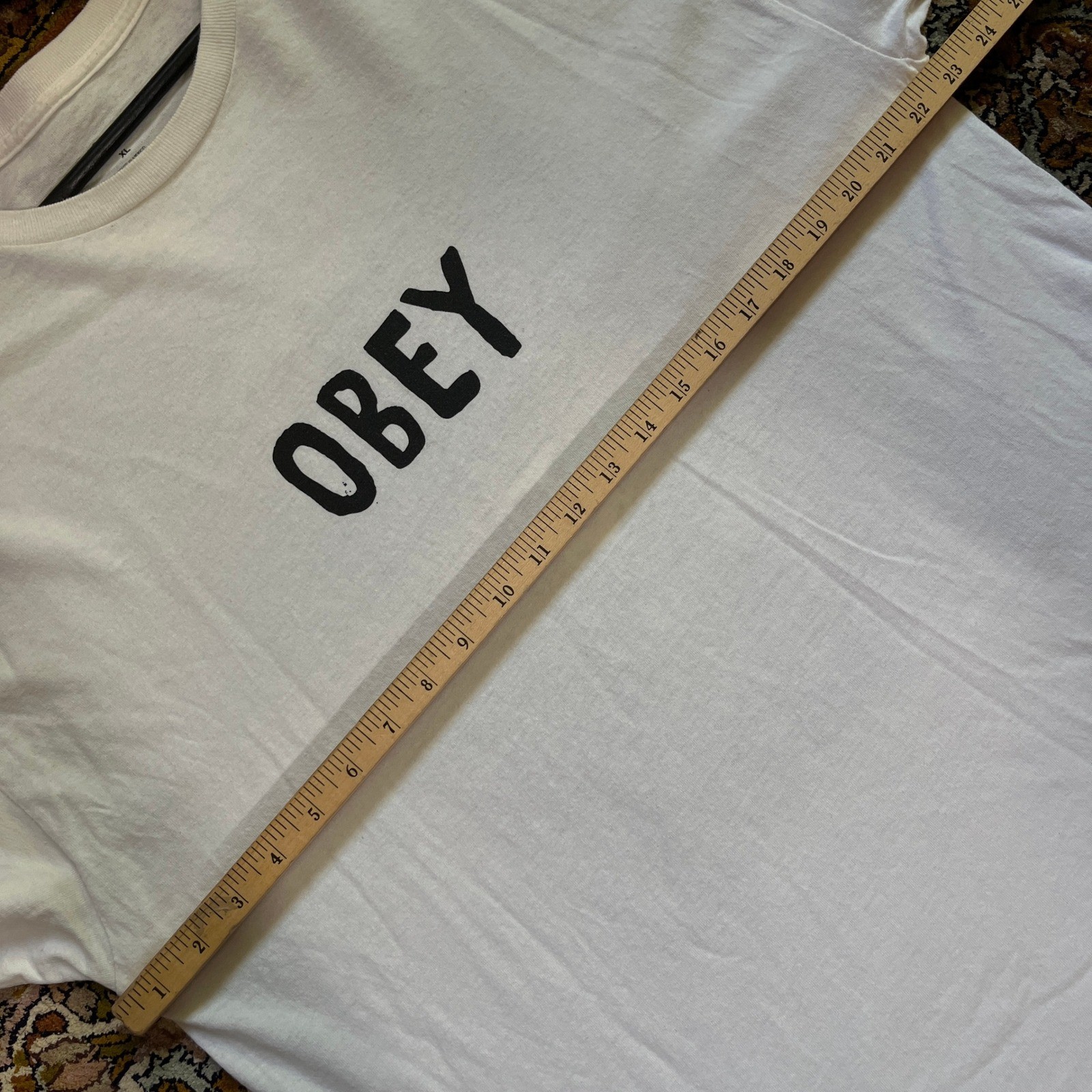 Obey Worldwide Shirt Mens XL Art White Mouth Tongue Andre Giant Streetwear gallery
