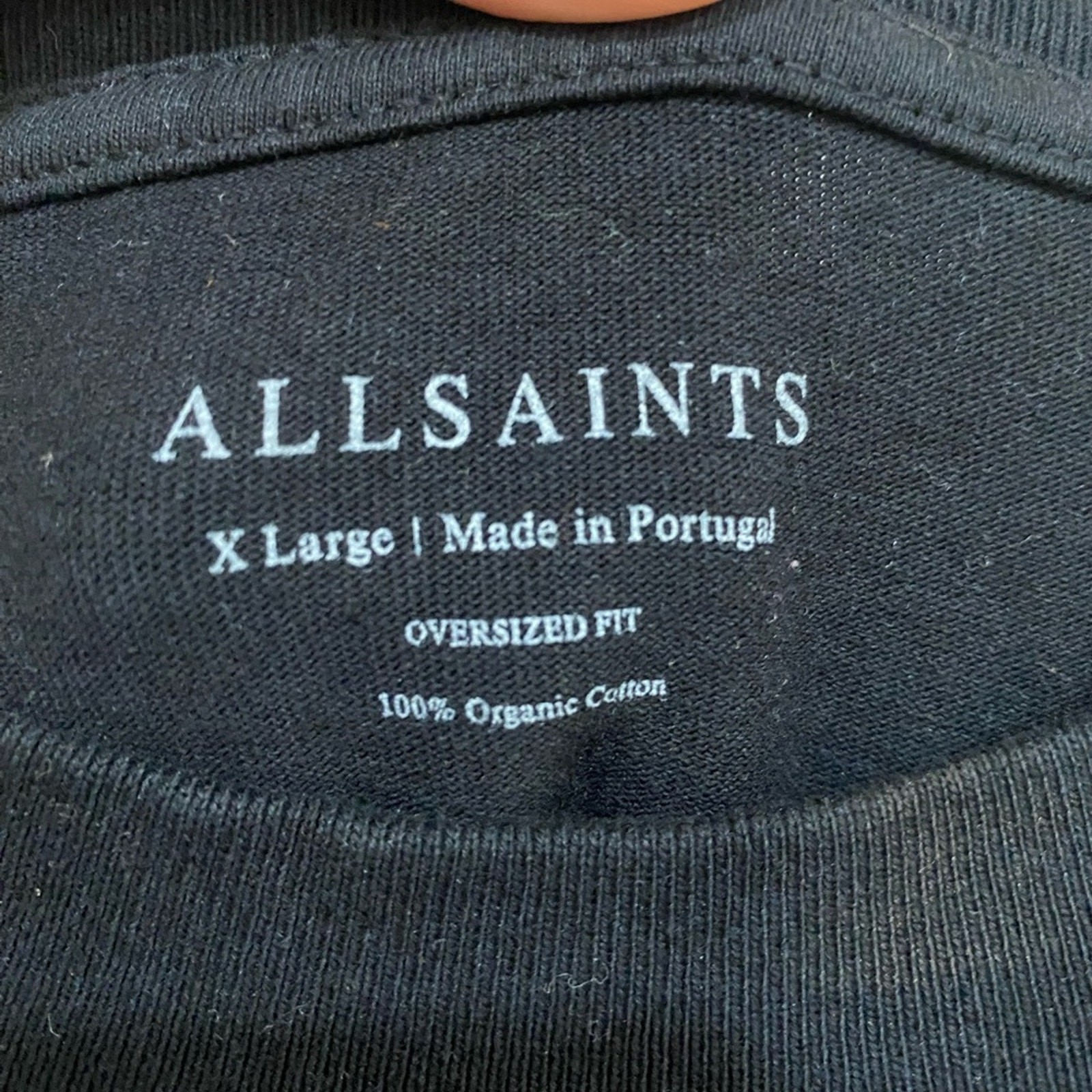 AllSaints Underground Oversize Graphic T-Shirt Black XL NWT gallery
