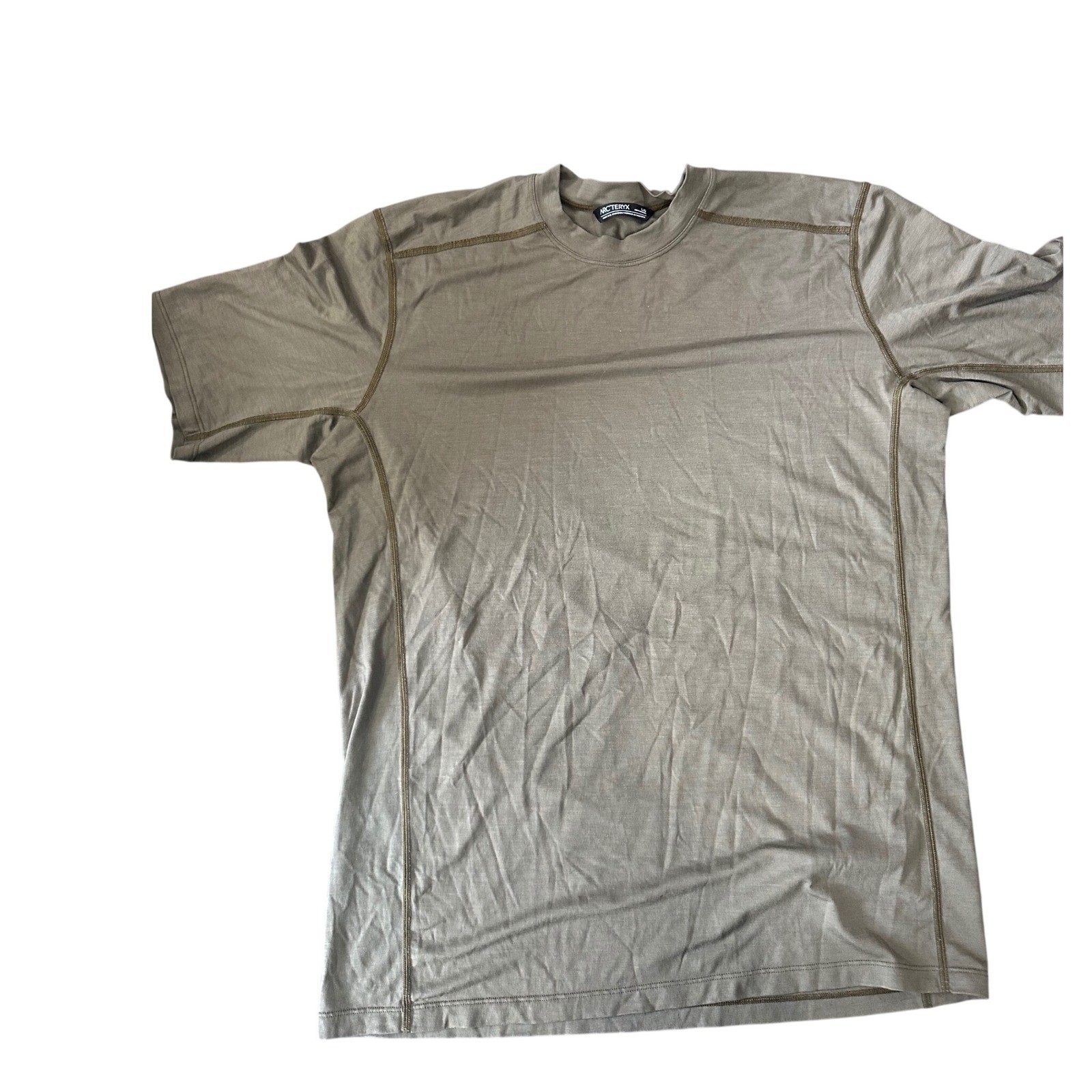 Arcteryx LEAF Cold WX T-Shirt AR Mens Large Crocodile Green Merino Wool 25789 gallery
