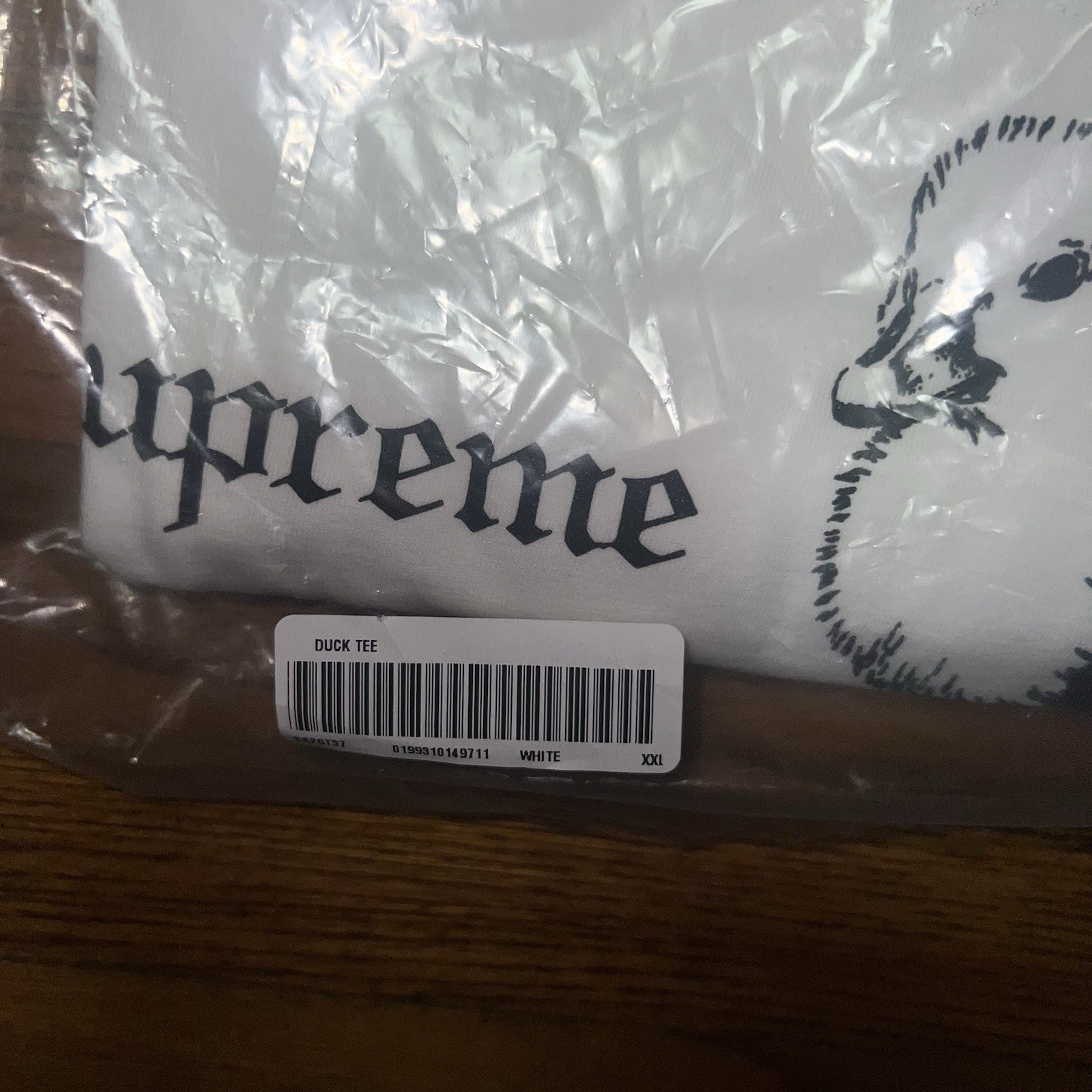 Supreme Duck Tee White Size: Extra Extra Large gallery
